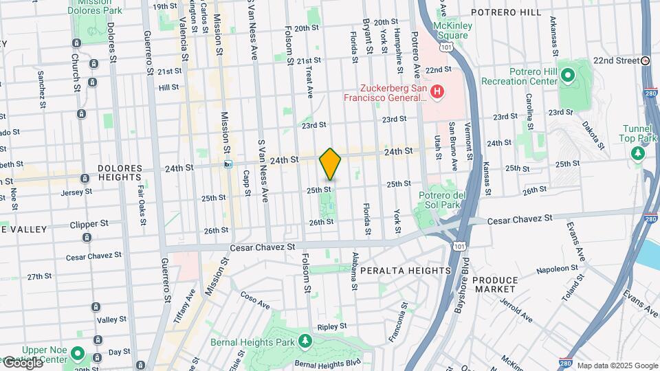 2892 Harrison St Map and Location Details