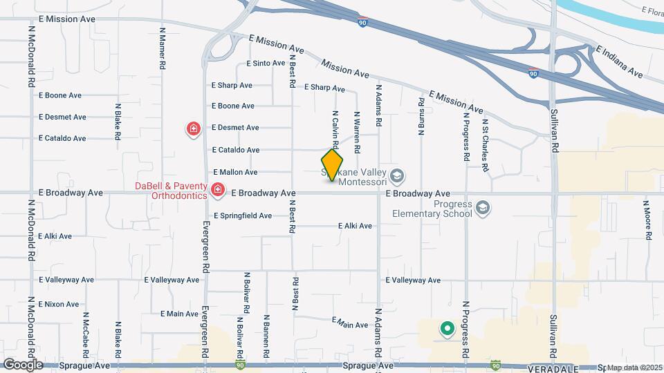14423 E Broadway Ave Map and Location Details