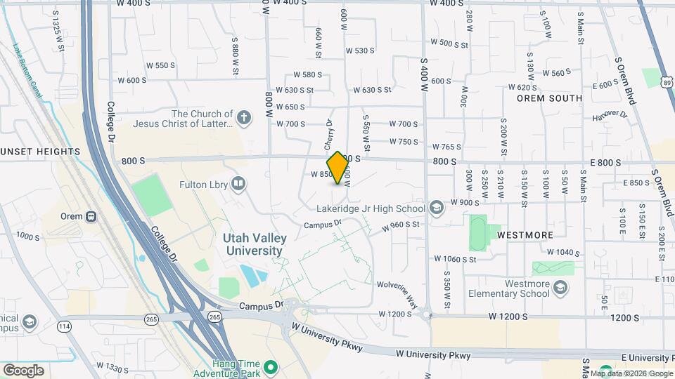 881 S 635 W Map and Location Details