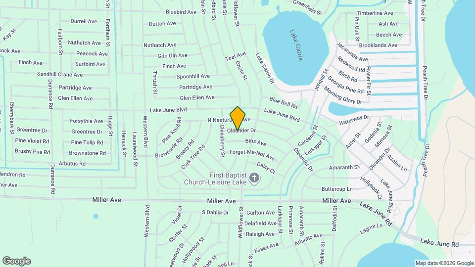 3212 Oleander Dr Map and Location Details