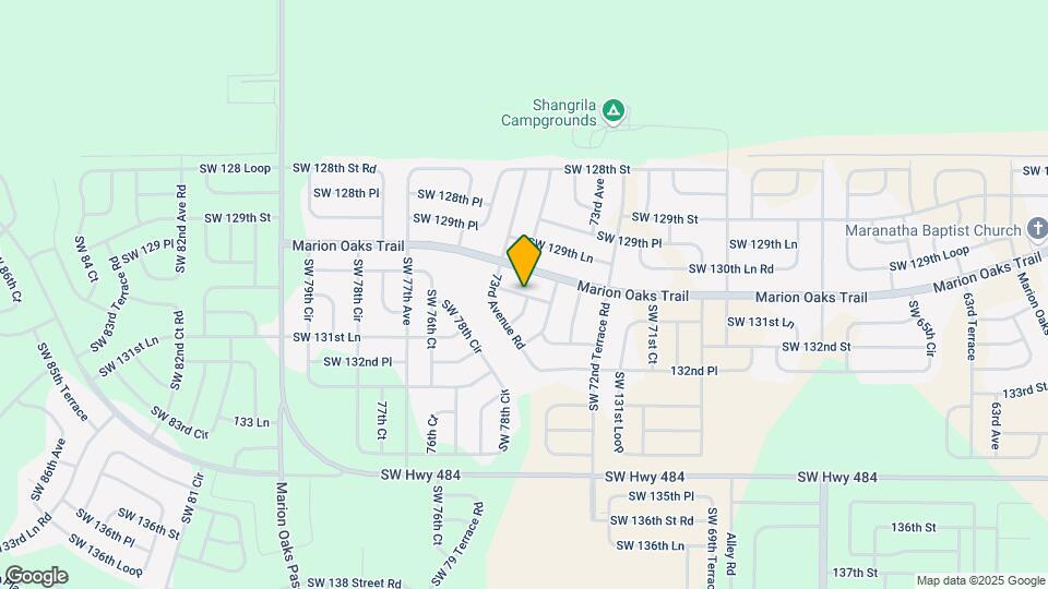 7439 SW 130th Ln Map and Location Details