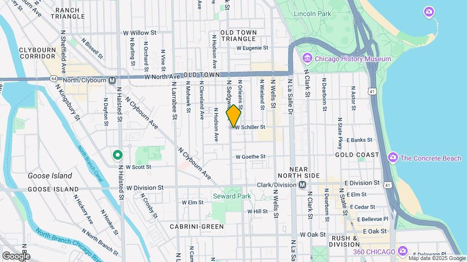 343 W Schiller St Map and Location Details