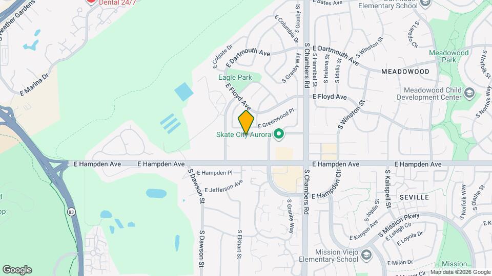 3412 S Eagle St Map and Location Details