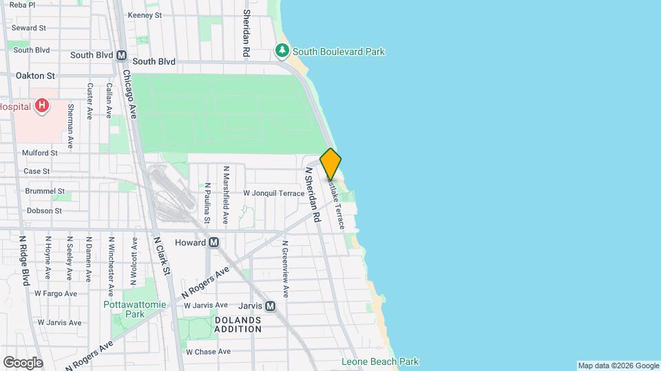 7726 N Eastlake Terrace Map and Location Details