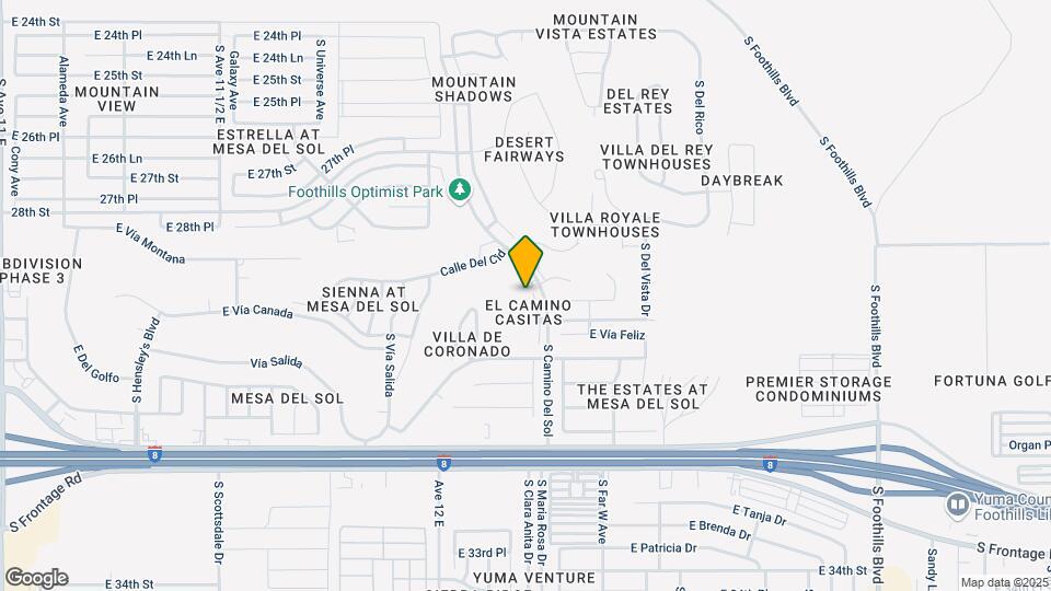 10642 S Camino Del Sol Map and Location Details