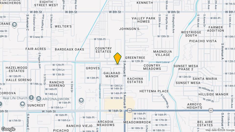 2605 W 12th Pl Map and Location Details