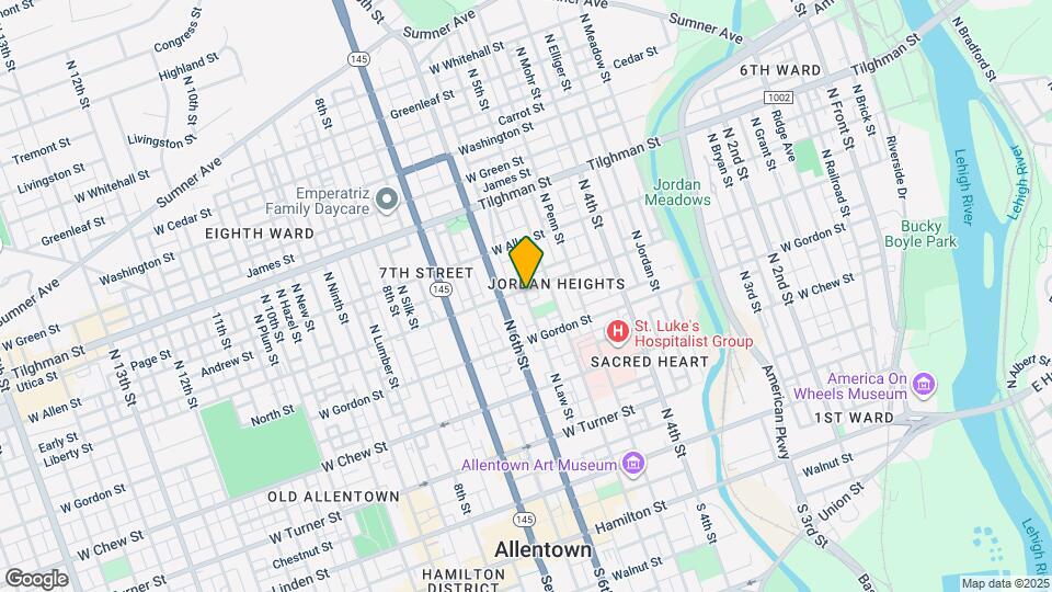 439 N Law St Map and Location Details