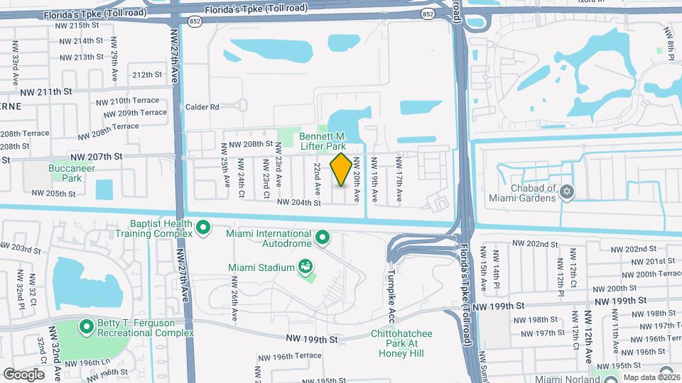 20440 NW 20th Ct Map and Location Details