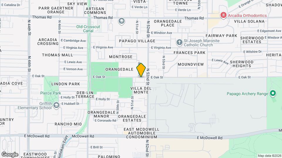 5119 E Oak St Map and Location Details