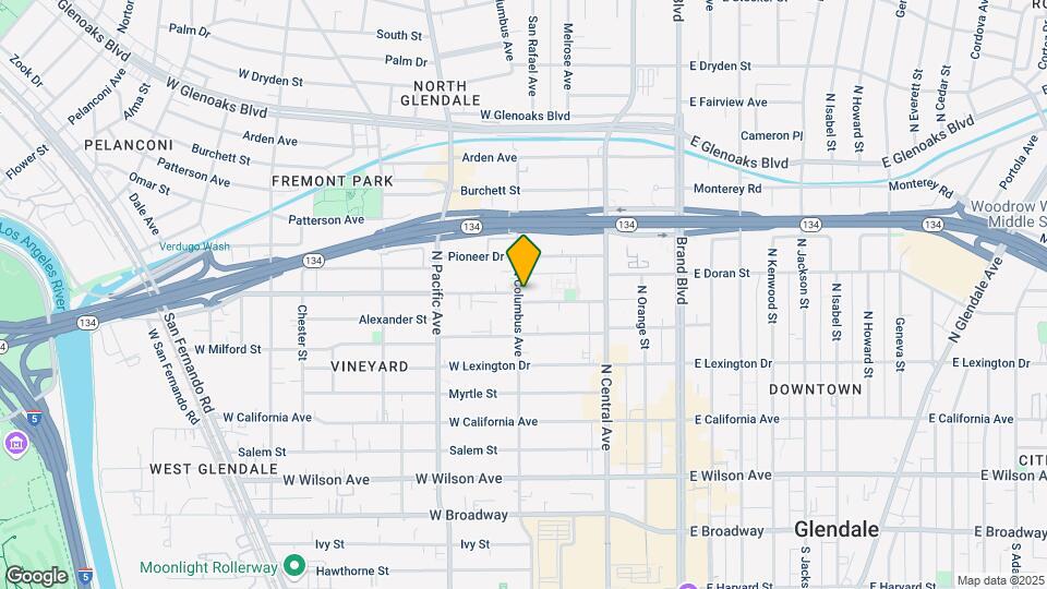 375 W Doran St Map and Location Details