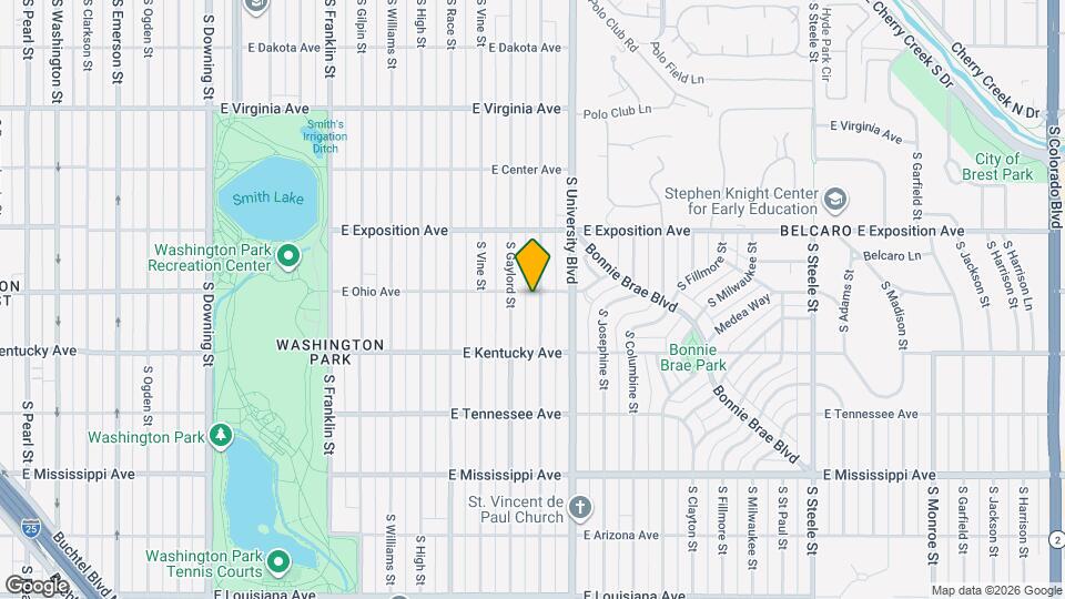 809 S York St Map and Location Details