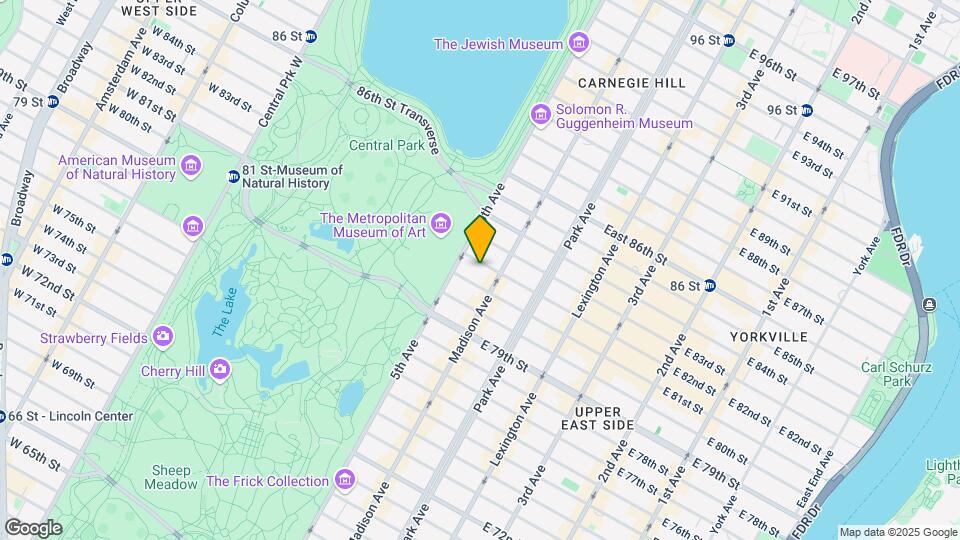 12 E 82nd St Mapa y Detalles de la Ubicación