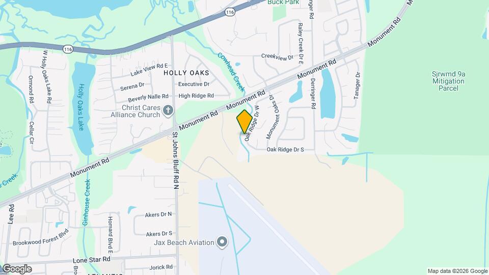 1548 Oak Ridge Dr W Mapa y Detalles de la Ubicación
