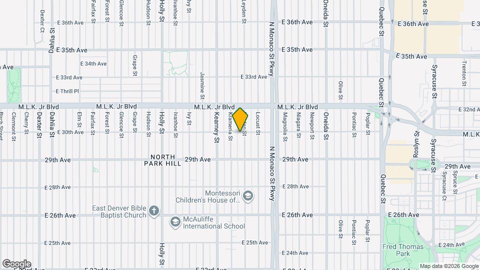 2995 Leyden St Map and Location Details