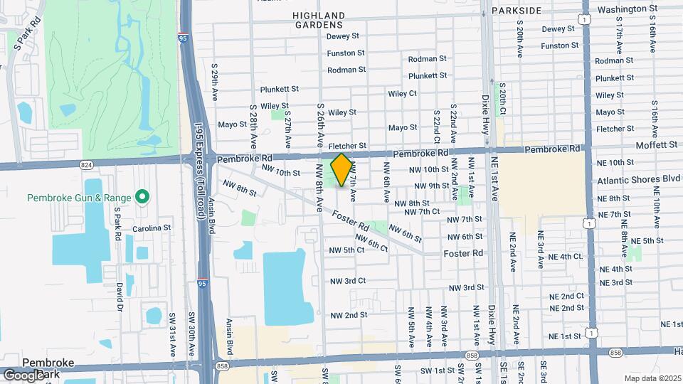 822 NW 7th Ter Map and Location Details