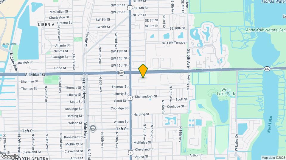 1711 Thomas St Map and Location Details