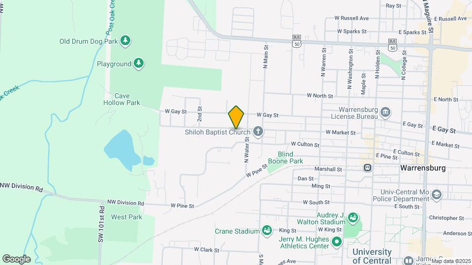 608 W Market St Map and Location Details