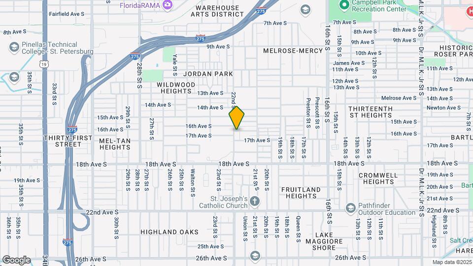 1600 22nd St S Map and Location Details