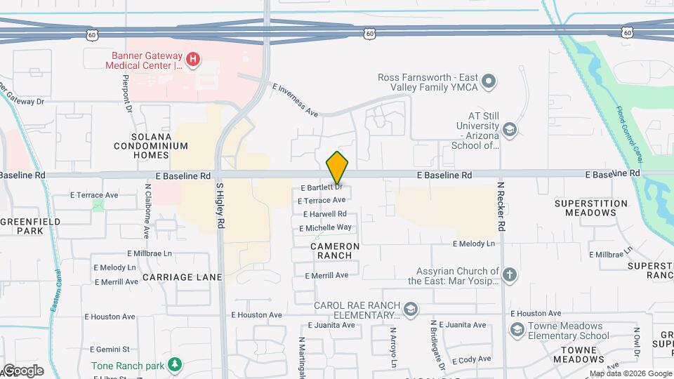 3539 E Bartlett Dr Mapa y Detalles de la Ubicación