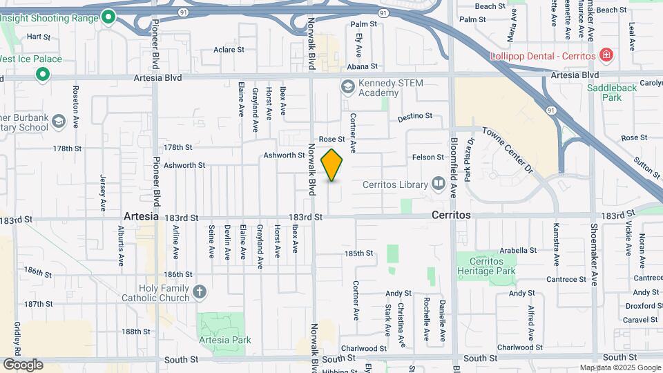 17922 Thornlake Ave Map and Location Details