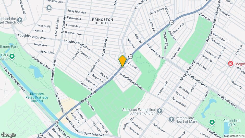 6836-6838 Gravois Ave Map and Location Details