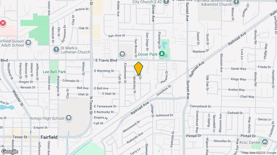 1319 Coolidge St Map and Location Details