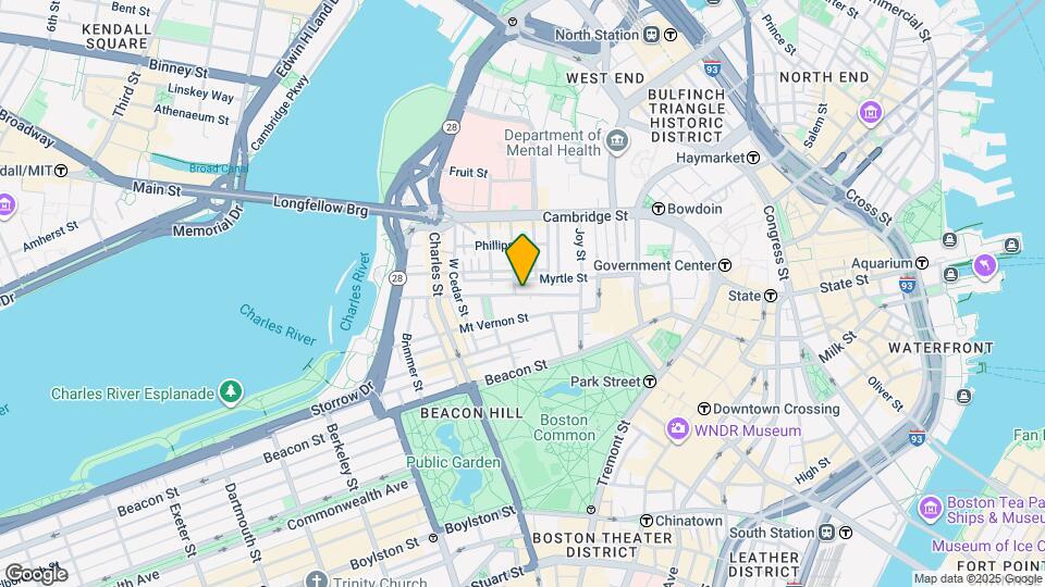 61 Pinckney St, Unit 12L Map and Location Details
