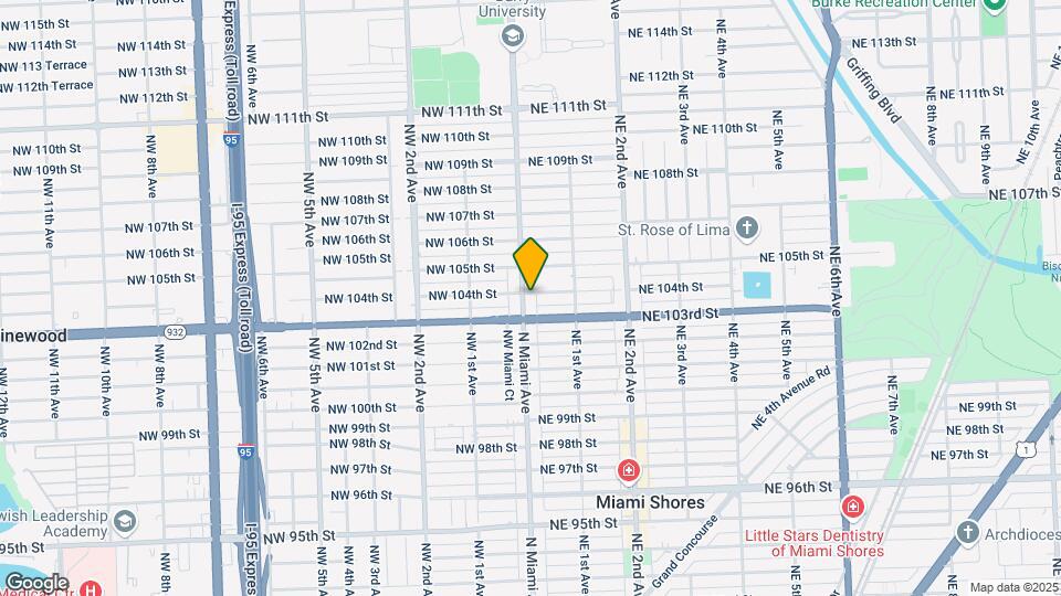 20 NE 104th St Map and Location Details