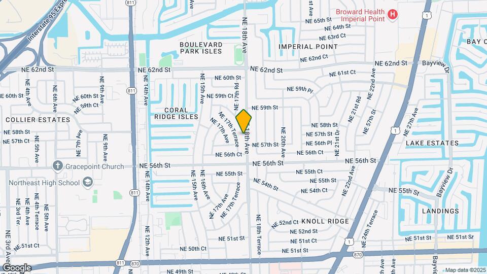 5709 NE 18th Ave Map and Location Details