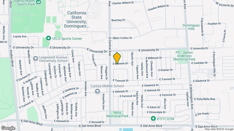 1332 E Elsmere Dr Mapa y Detalles de la Ubicación
