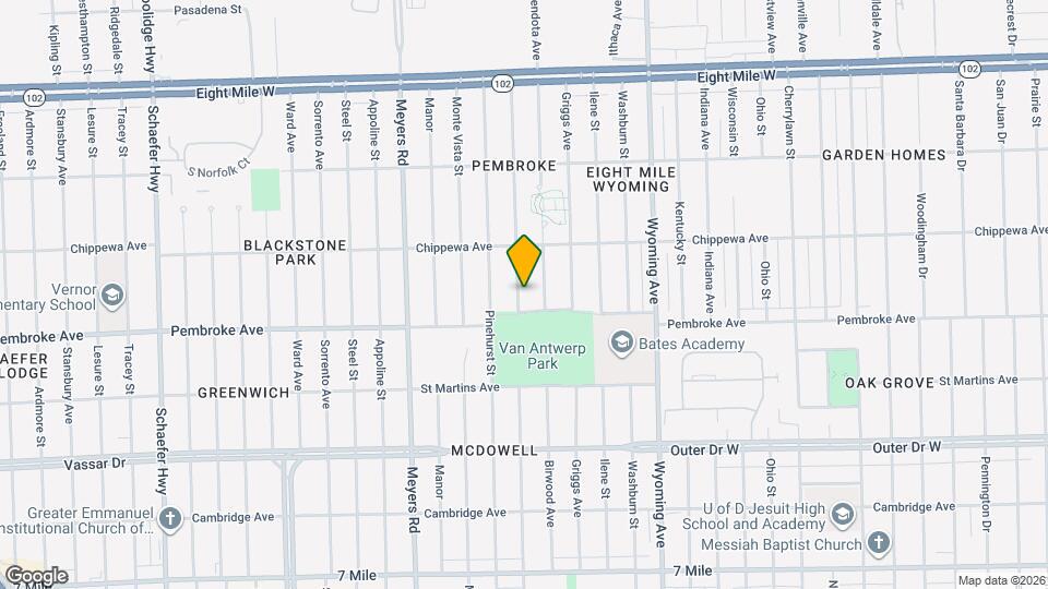 19960 Mendota St Map and Location Details