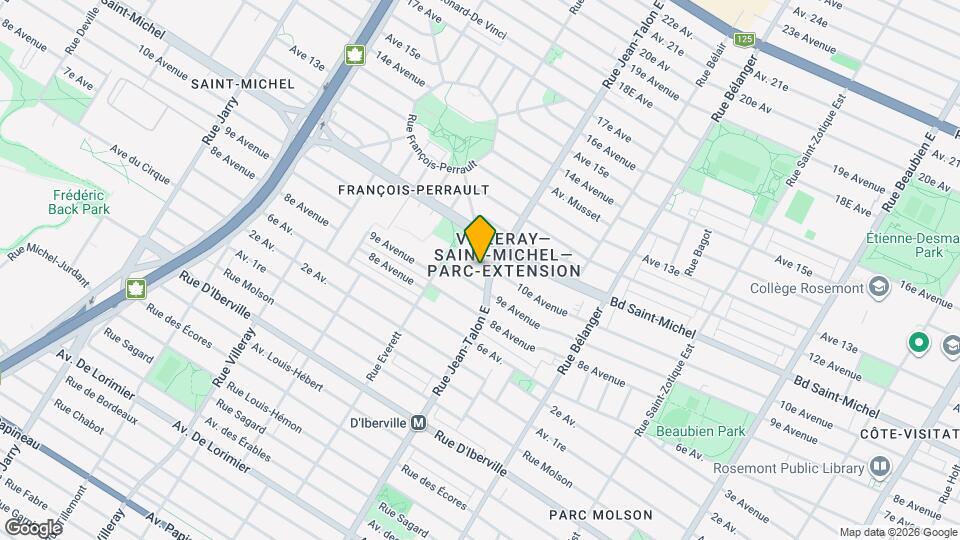 3199 Jean-Talon Rue E Map and Location Details