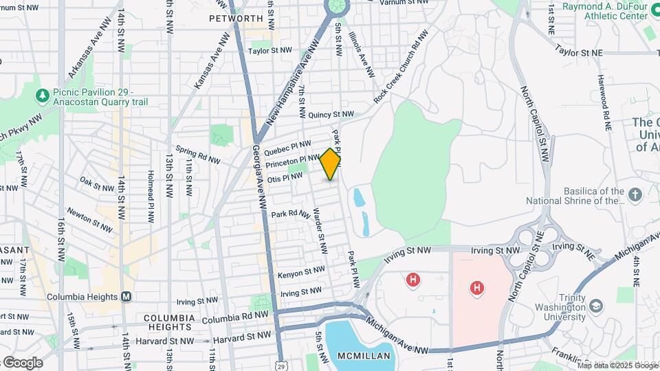 419 Newton Pl NW-Unit -A Map and Location Details
