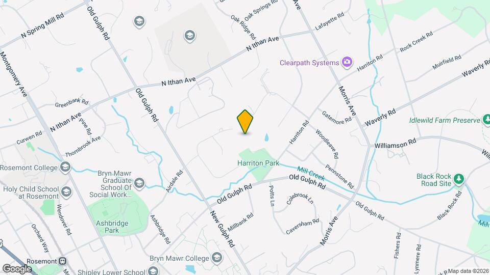 504 Harriton Rd Map and Location Details