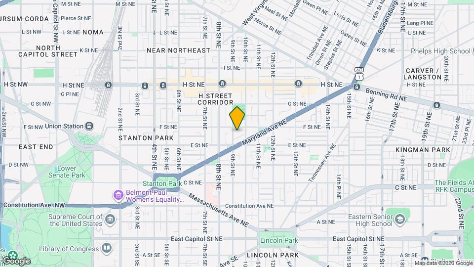 527 9th St NE, Unit 1 Map and Location Details