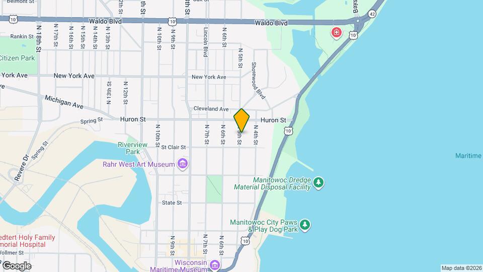 713 N 5th St Map and Location Details