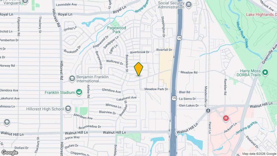 7631 Meadow Rd Map and Location Details