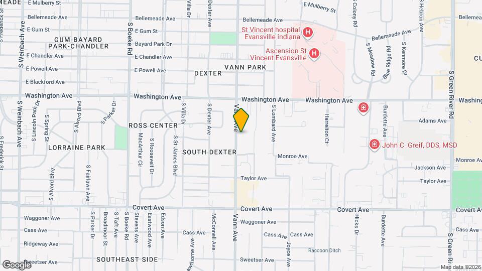 1166 Vann Ave Mapa y Detalles de la Ubicación