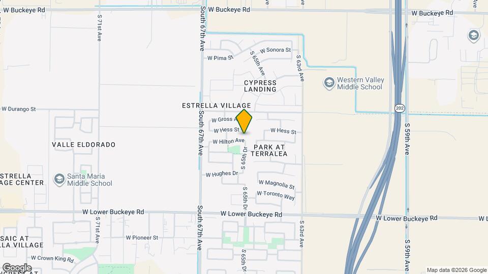 6508 W Hilton Ave Map and Location Details