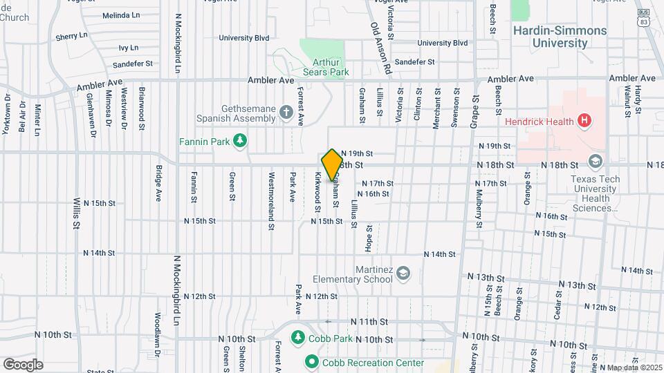 1626 Graham St Map and Location Details