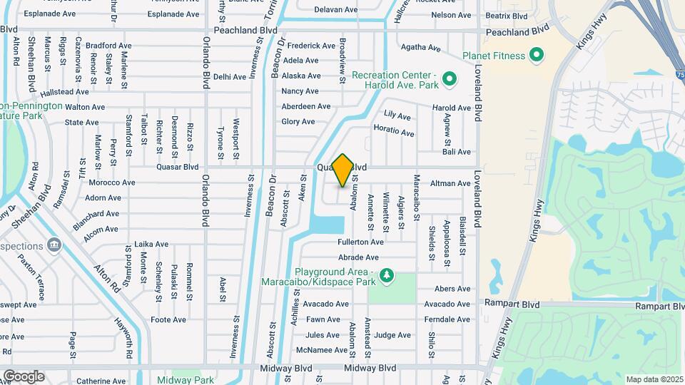 1314 Onyx St Mapa y Detalles de la Ubicación