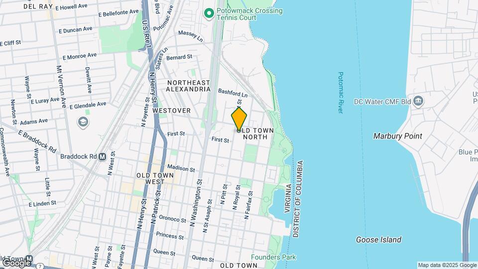 1037 N Pitt St Map and Location Details