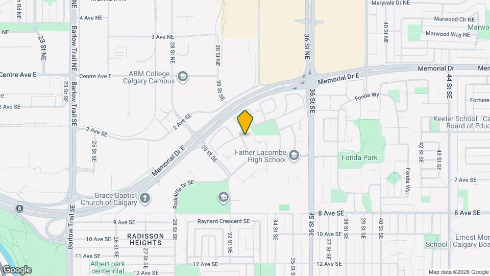 47 Radcliffe Crescent SE Map and Location Details