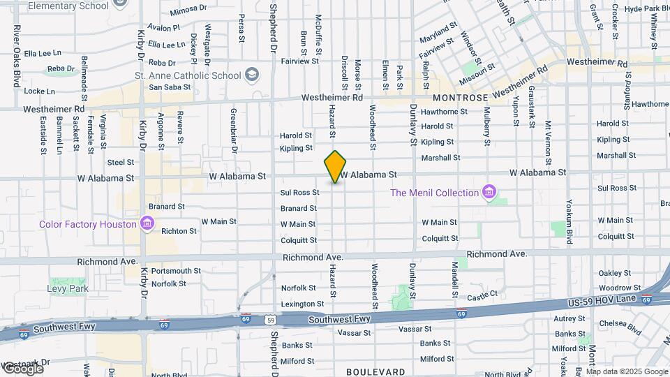 1852 Sul Ross St Map and Location Details