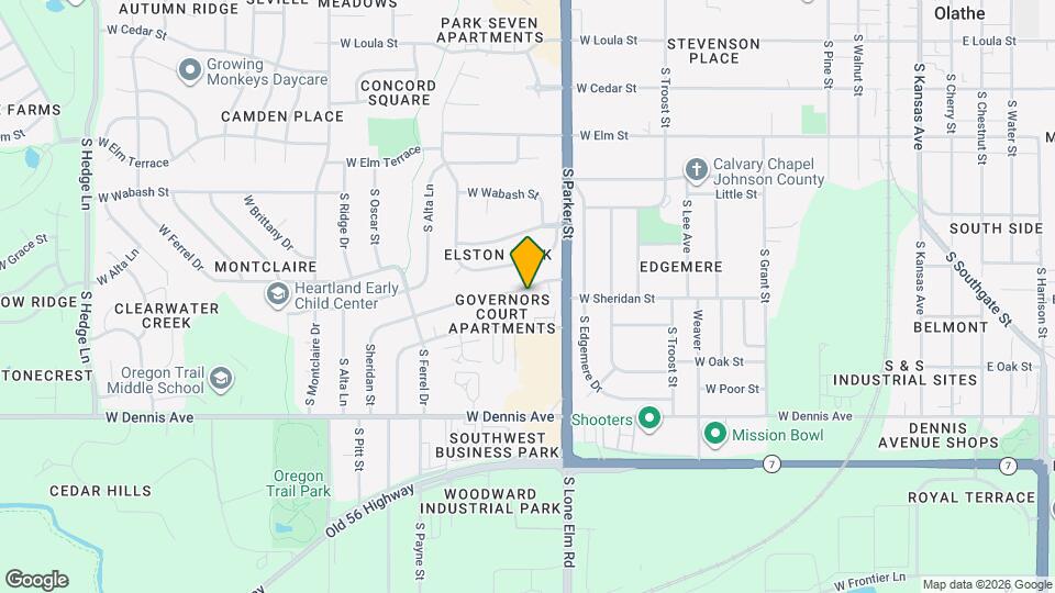 1035 W Sheridan St Map and Location Details