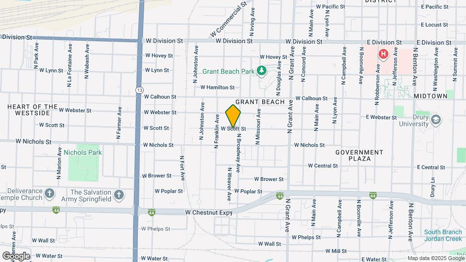 1010 W Scott St Map and Location Details