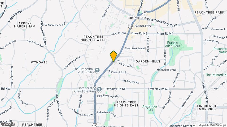 2855 Peachtree Rd NE Map and Location Details