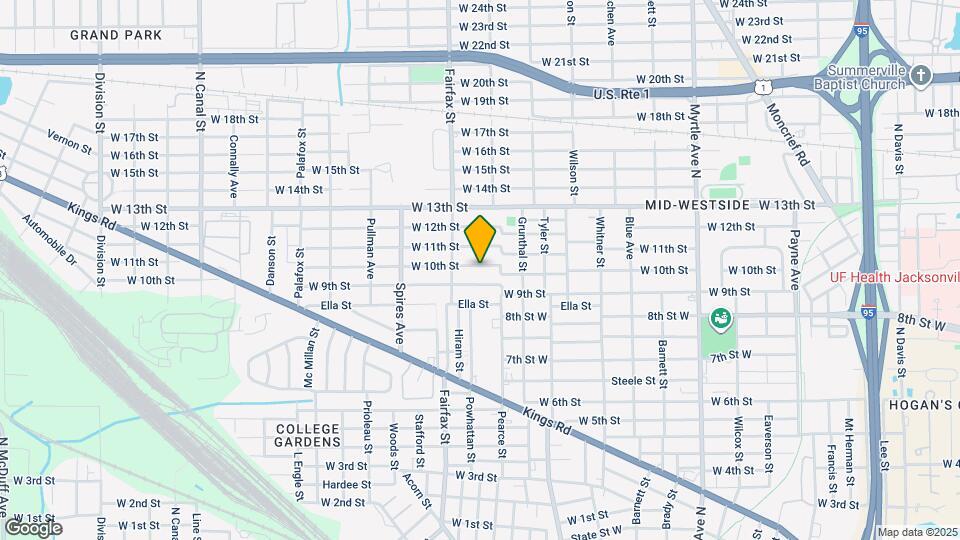 1740 W 10th St Map and Location Details