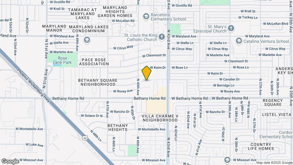 4415 W Berridge Ln Map and Location Details