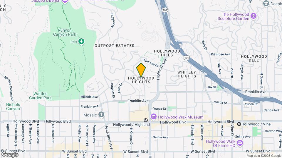 1974 Hillcrest Rd Map and Location Details